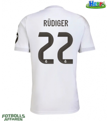 Real Madrid Antonio Rudiger #22 Hemmatröja 2025-26 Kortärmad